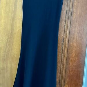Black jersey asymmetrical bottom dress